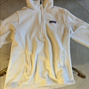 Patagonia Cream Fleece Half-Zip Pullover